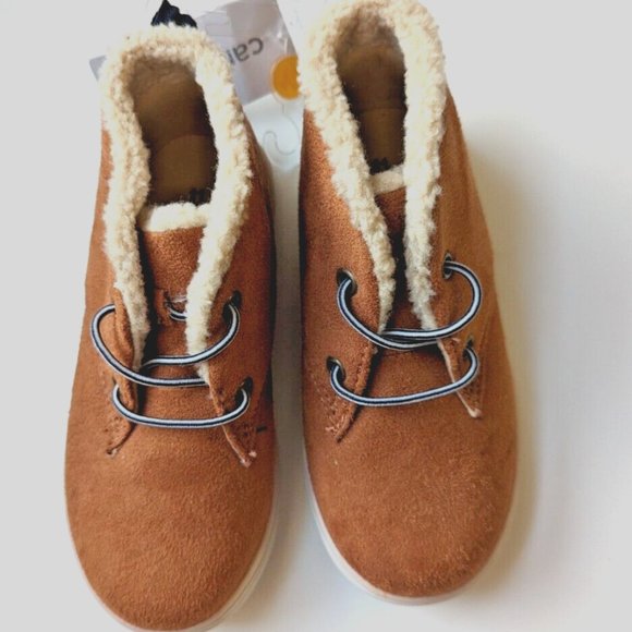 Carter's Toddler Kids Boys Sneaker Boot Faux Suede Winter Lace-Up Shoe B… - Picture 6 of 9